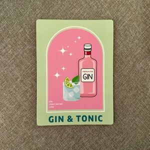 Colorful Gin & Tonic Magnet